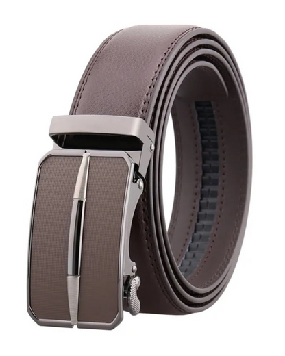 men's brown leather belt