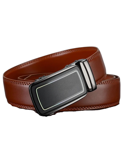 men's brown leather belt